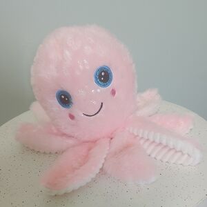 Pink Plush Octopus Toy